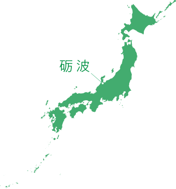 日本地図 砺波